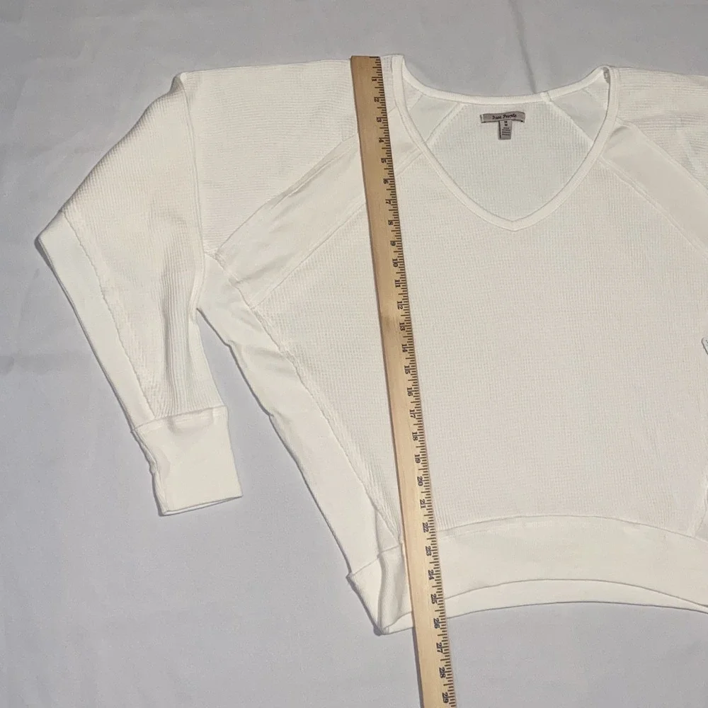 Free People Oversized Sweater Womens Medium Long Sleeve Pullover White Knit NWT‎